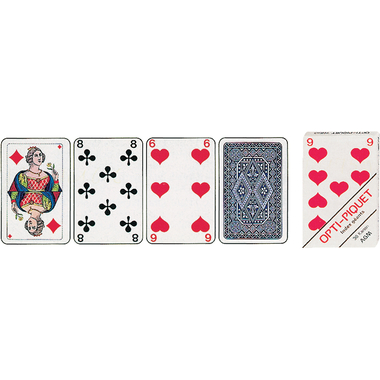 AGMÜLLER Jeux Jass Piquet Opti 57x89mm 1002638 36 cartes