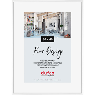 DUFCO Cadre 30x40cm 1400.40041 Fine Design blanc