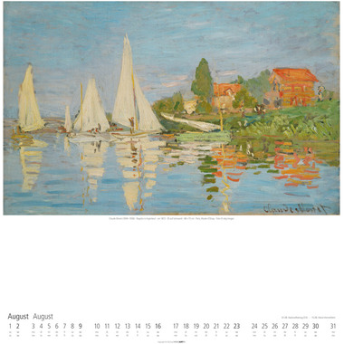 WEINGARTEN Calendario 2026 2955900+26 Claude Monet DE 46x55cm