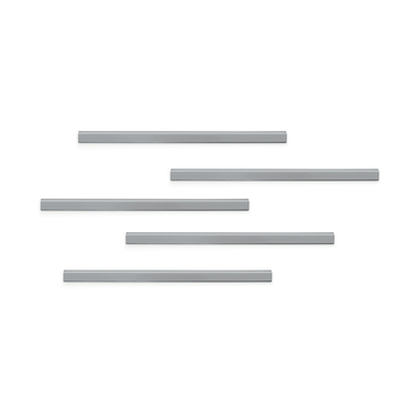 DURABLE DURAFIX Rail 297mm 470723 metallic silver 5 pezzi