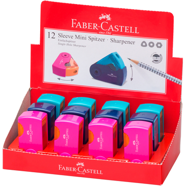 FABER-CASTELL Spitzer Sleeve Mini 182714 div. Farben ass. 1 Stück