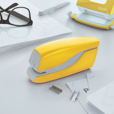 LEITZ Elektrohefter NeXXt WOW 5566 5566-10-16 gelb 10 Blatt