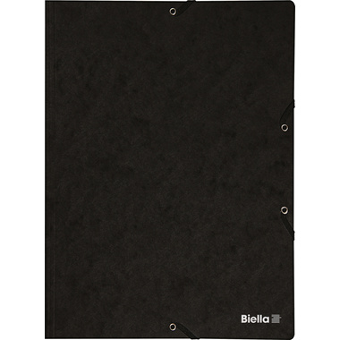 BIELLA Cartella con elastico A4 17840102U nero, 355gm2 200 fg.