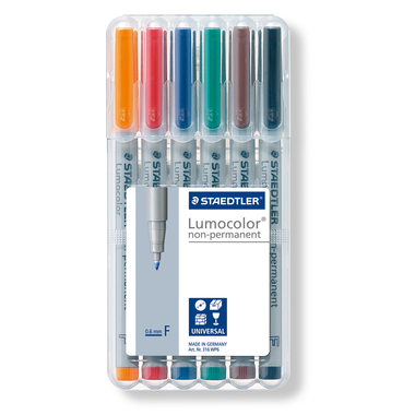 STAEDTLER Lumocolor non-perm. F 316-WP6 6 colori ass.