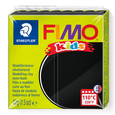 FIMO Pâte à modeler Kids 42g 8030-9 noir