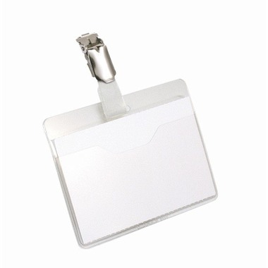 DURABLE Namensschild mit Clip 810619 transparent 60x90mm 25 pcs.
