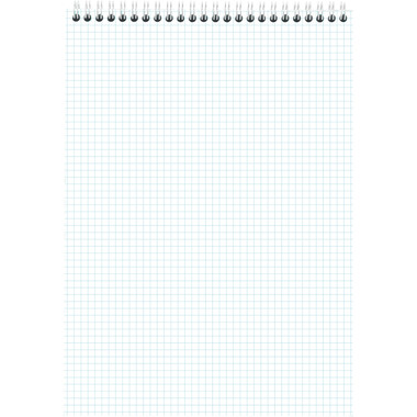 RHODIA Bloc à spirales Couleurs A4 118419C bleu, carreaux 80 feuilles