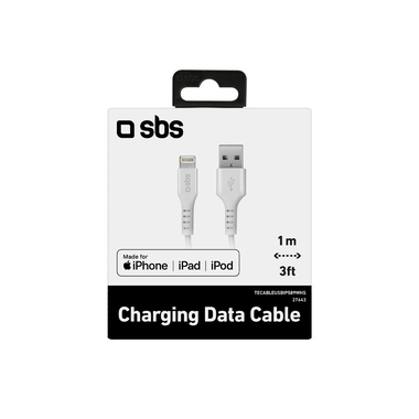 Câble de chargement USB - Lightning, 1 mètre de long