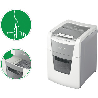 LEITZ Aktenvernichter IQ AF 8011-20-00 Small Office 100, P-4, 34lt
