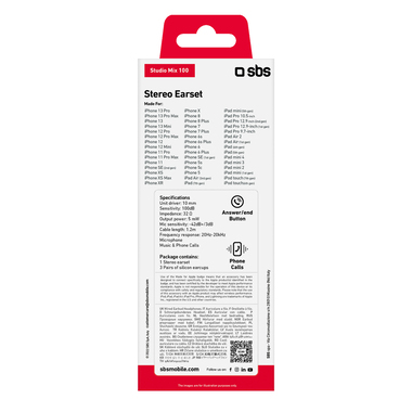 Écouteur intra-auriculaire avec câble Lightning