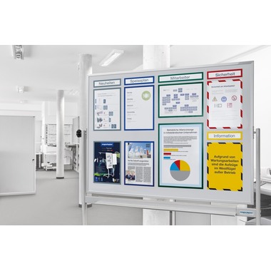 MAGNETOPLAN Magnetrahmen magnetofix 1131706 rot, Topsign 232x52mm 5 Stk.