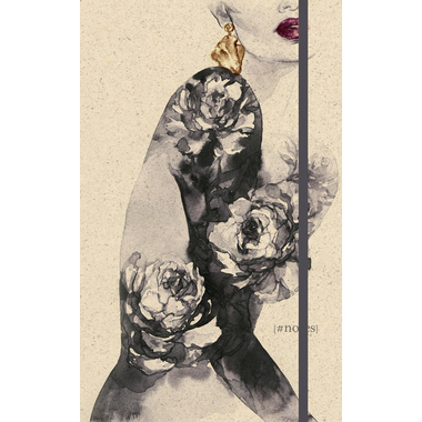 NATUR VERLAG Taccuino hardcover 13x21cm 10903N Lady in Black, in bianco