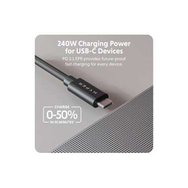 HYPER Câble USB4 Performance USB-C - USB-C 1.2 m