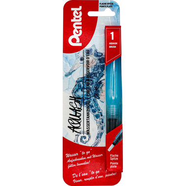 PENTEL Aquash pinceau à eau MH XFRH/1-MH bleu, plat