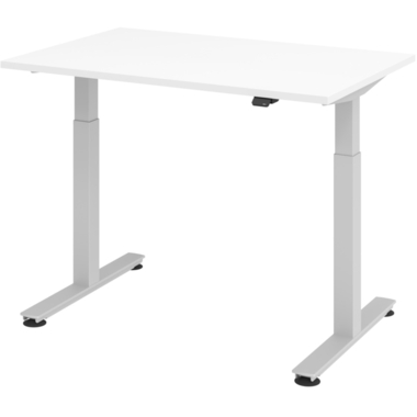 APOLLO Tavolo da uffico ONE 140x67cm VXMST614/W/S bianco/argento, elettrico