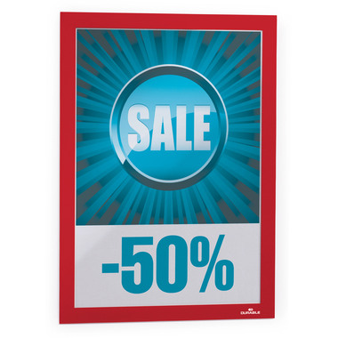 DURABLE Sichtfenster Duraframe 487203 rot, selbstklebend 2 Stk.