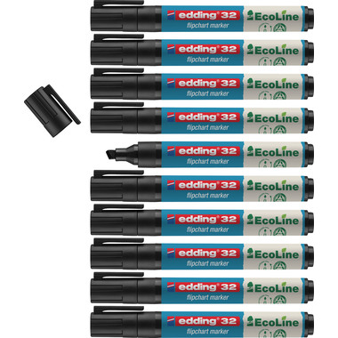 EDDING Flipchart Marker 32 1-5mm 32-1 schwarz, Eco Line