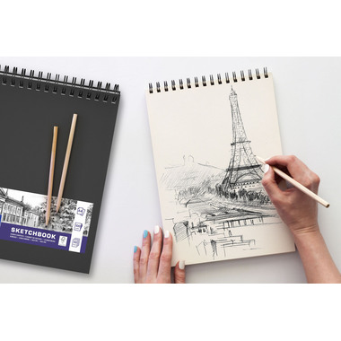 OXFORD Blocco schizzo A5 400152644 nero, blanco, 100g 50 fogli