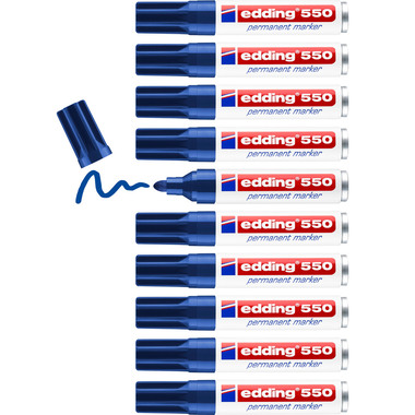 EDDING Permanent Marker 550 3-4mm 550-3 blu