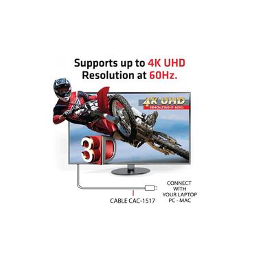 Club 3D Câble USB type C - DisplayPort, 1.2 m