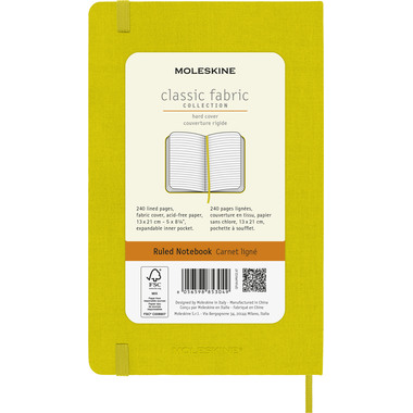 MOLESKINE Notizbuch Color A5 598853049 gelb, liniert 192 Blatt