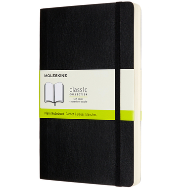 MOLESKINE Carnet Classic SC Large 647628066 noir, blanc 240 feuil.