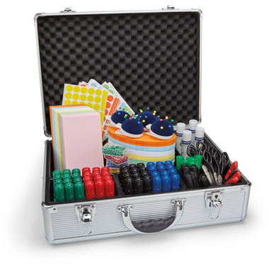 MAGNETOPLAN Valigia Moderatore 11215 con access. per seminari