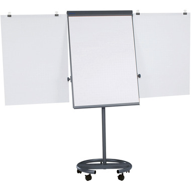 MAUL Flipchart MAULoffice 6375089 Rundfuss mit 2 Papierhaltern