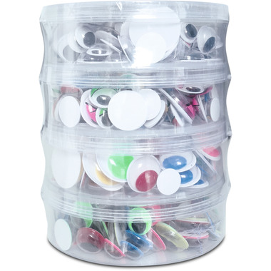 URSUS Wackelaugen Stapelbox 8640099 assortiert 400 Stück