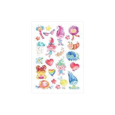 Set di tatuaggi Papierdrachen fate e troll