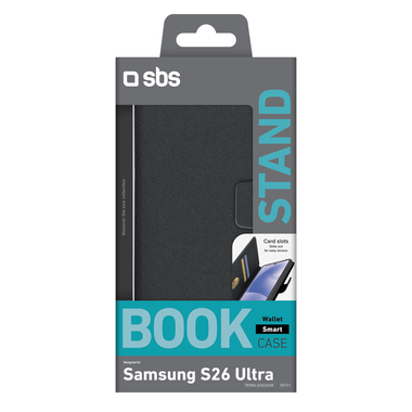 Klapphülle Schwarz für Samsung S26 Ultra | SBS