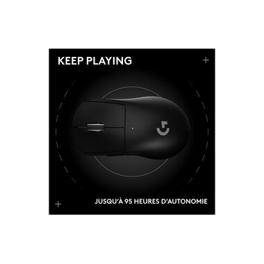 Logitech Souris de gaming Pro X Superlight Dex Noir