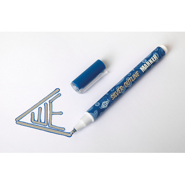 WEDO Marker Silver+Outline 1-2mm 252600699 Set 6 pcs.