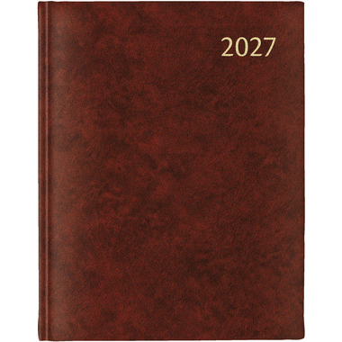 AURORA Agenda Florence Largo 2027 3115R 1G/1P bordeaux ML 16.5x21cm