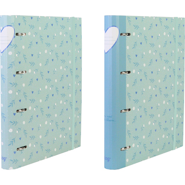 ANCOR Classeur à ann. A4 117752 B'LOG SWEET BLUE, lignes