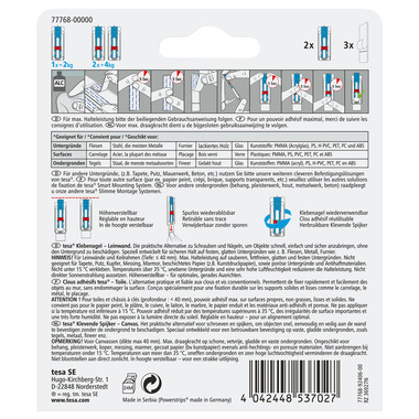 TESA Klebenagel 2x2kg 77768-00000 Fliesen & Metall