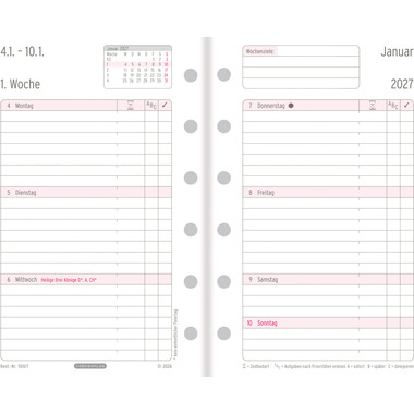 CHRONOPLAN Plan semainier rempl. 2027 50617Z.27 1S/2P Mini