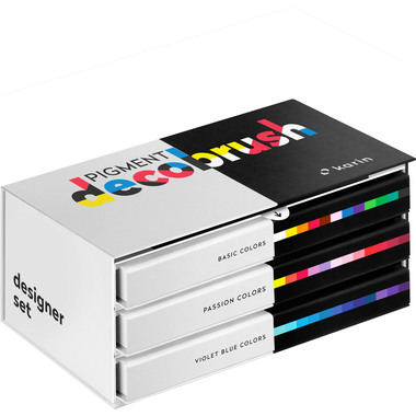 KARIN Pigment Deco Brush 29C8 Designer Set 36 Farben