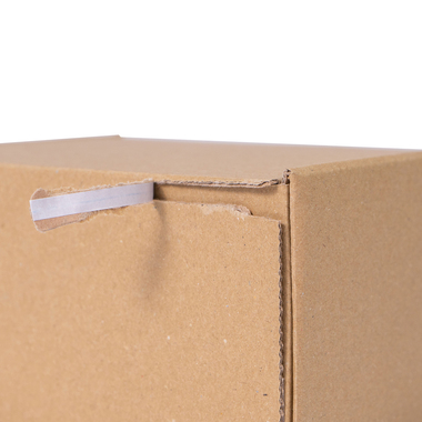 Shipping box with self-adhesive seal in brown 305x210x91mm