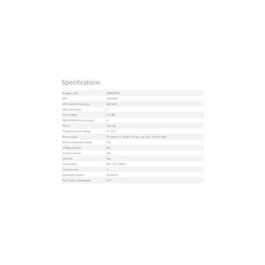 MikroTik Routeur VPN hEX PoE RB960PGS