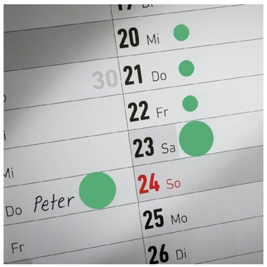 AVERY ZWECKFORM Markierungspunkte 12mm 3143 grün 270 Stück