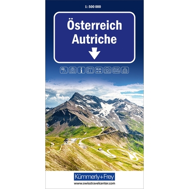 KÜMMERLY+FREY Carte routière 325901115 Österreich 1:500'000
