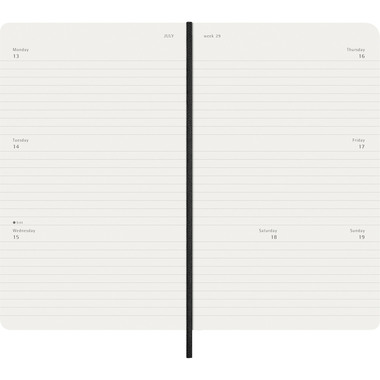 MOLESKINE Agenda Classic Large 2026 DSB12WH3Y26 1W/2S schwarz SC 13x21cm