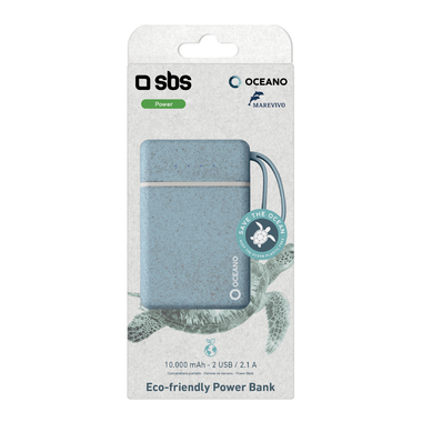Powerbank eco-friendly 10000 mAh à recharge rapide