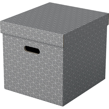 ESSELTE Vaschetta potadoc. Home Cube 628289 grigio 365x320x315mm 3pzi.