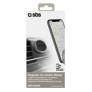 Magnetic car mount with sticker Mid Round
