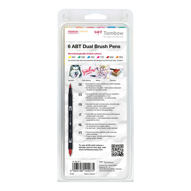 TOMBOW ABT Dual Brush Pen ABT-6P-3 Set à 6