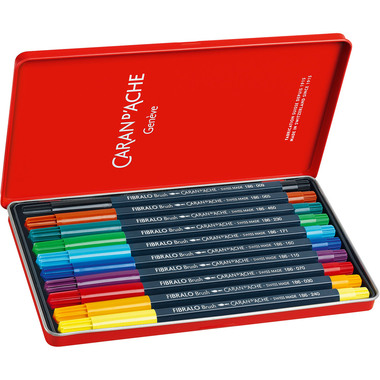 CARAN D'ACHE Classic Fibralo Brush 0.5-5mm 186.310 assortiert 10 Farben