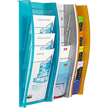 STYRO Sostegno murale prospetti A4 128-340.0230 lagoon 4 scomp.