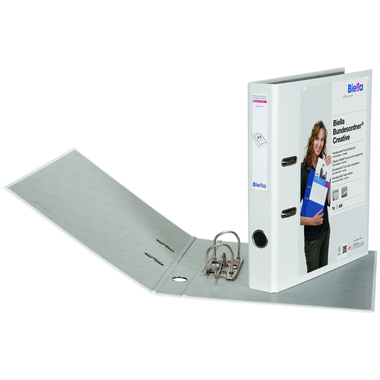 BIELLA Bundesordner Creative 4cm 10342401U weiss mit Sichttasche A4